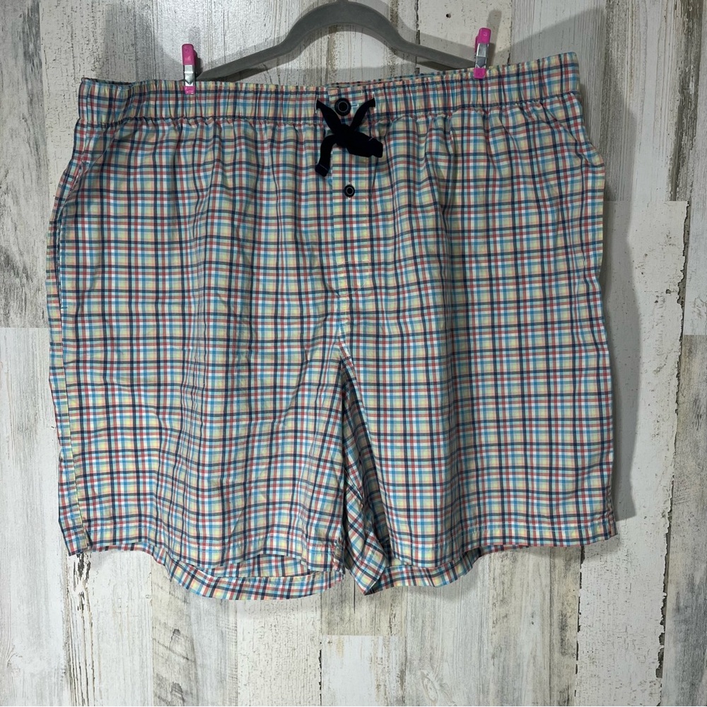 Cremieux‎ Loungewear Shorts Men’s Loungewear Sleep Pajama Plaid Drawstring 3XB
